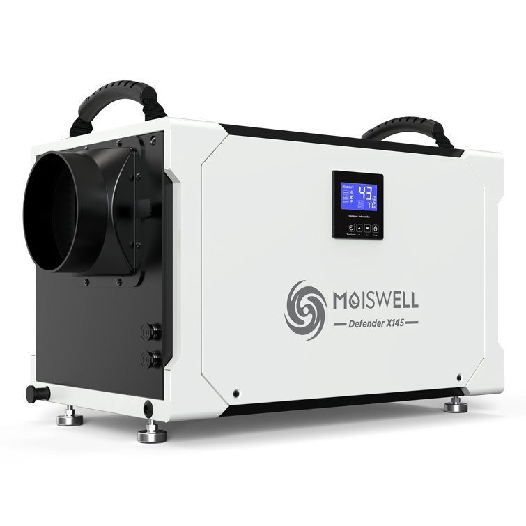 MOISWELL 145 Pints Commercial Dehumidifier for Crawlspace Basement